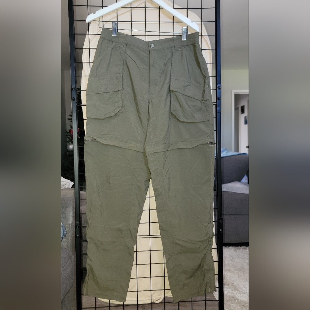 COLUMBIA GRT Omni Dry Womens Cargo Conversion Pants Zipper Ankle Size Large